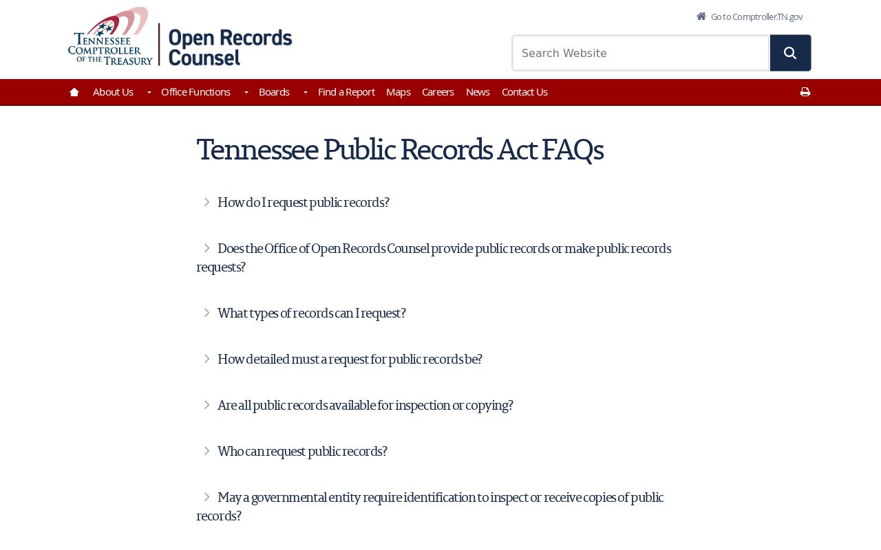 Houston County court record requests under Tennessee public records guidance