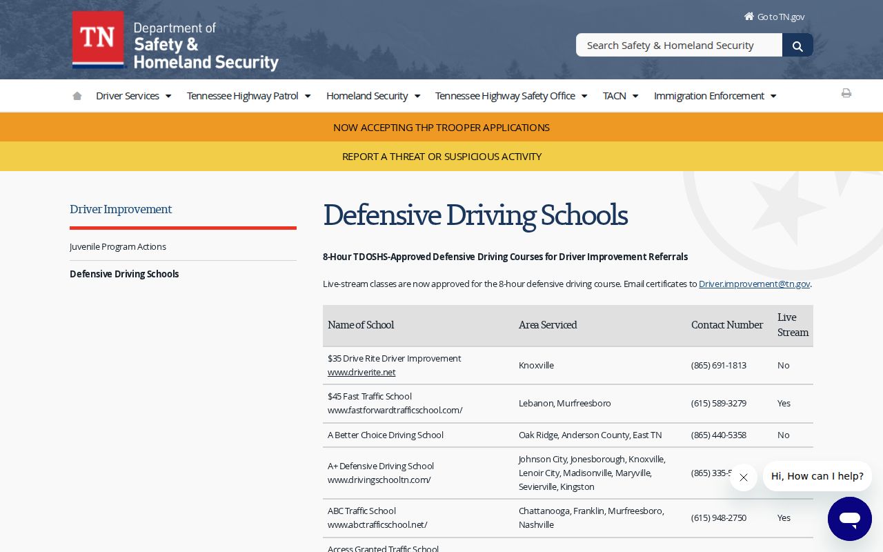 Houston County traffic ticket approved course source