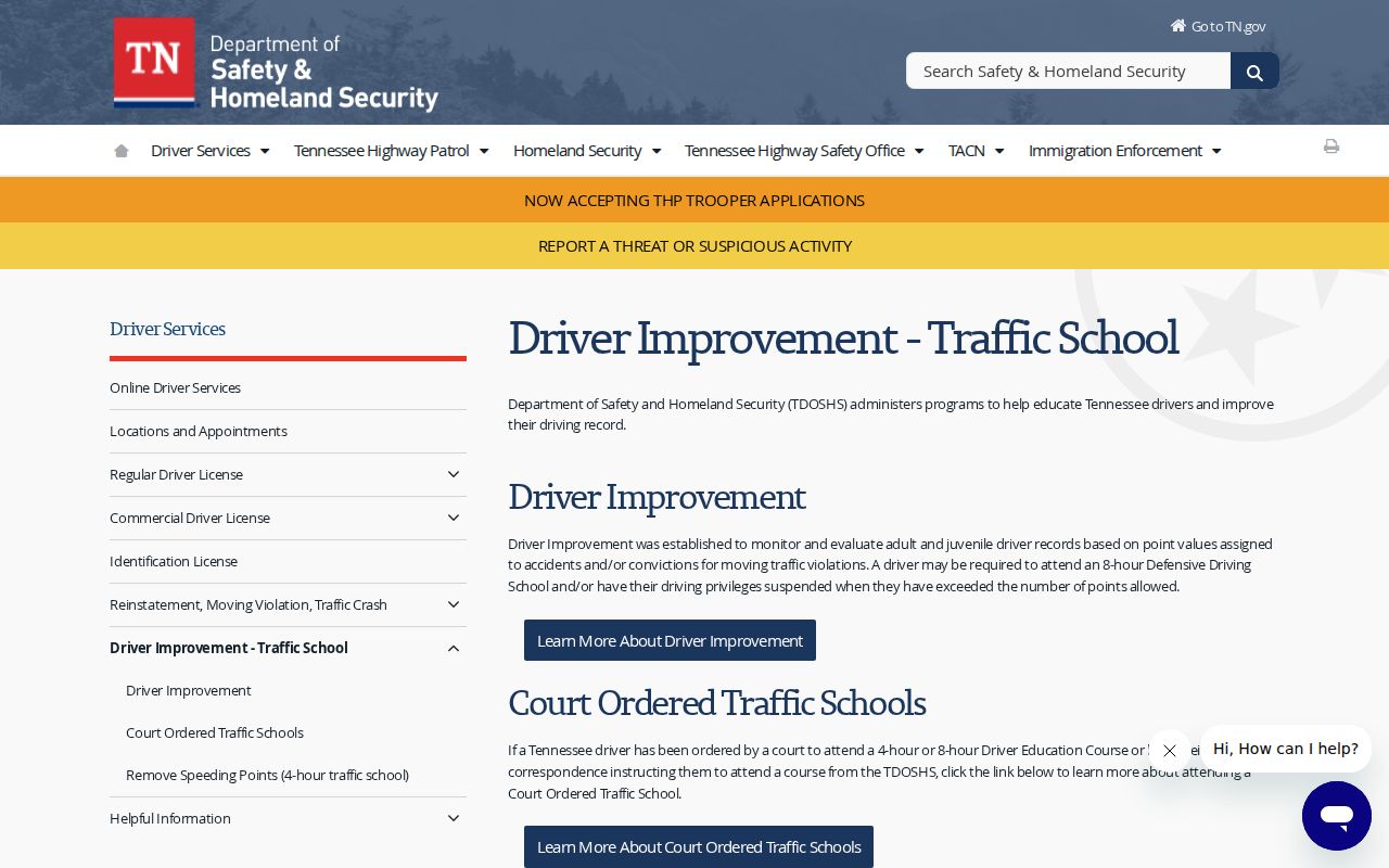 Houston County traffic ticket court guidance on traffic school