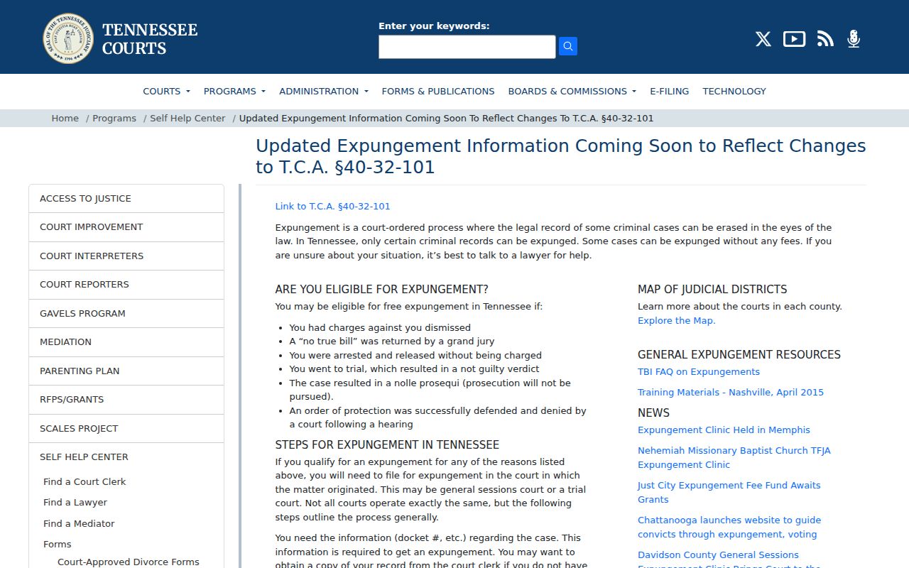 Houston County traffic court record expungement information