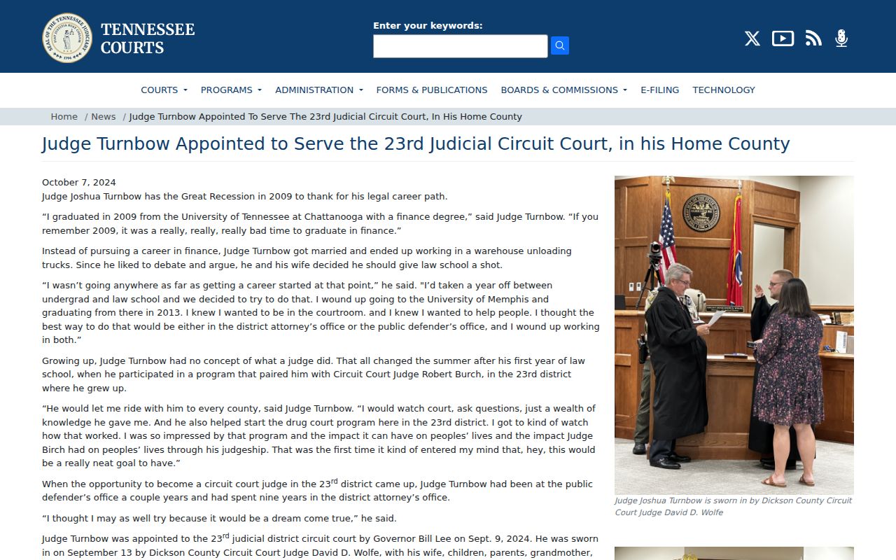 AOC judicial appointment affecting Houston County civil docket assignments